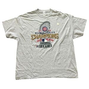 Chicago Cubs Men's 2016 World Series Champions T-Shirt Size 2XL